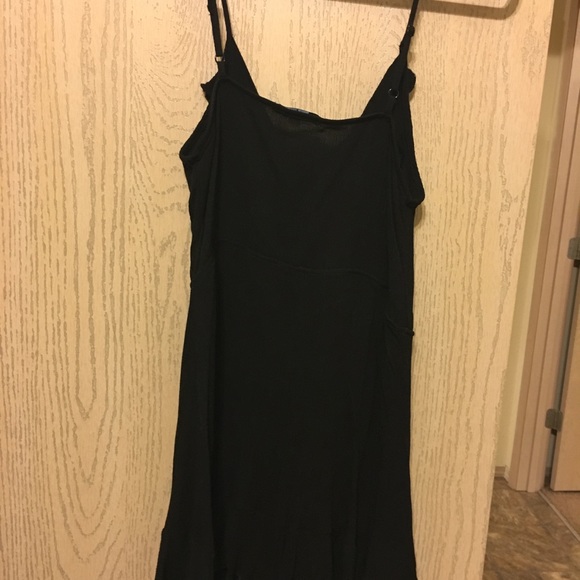 Black Ruffled Mini Dress - Picture 2 of 2